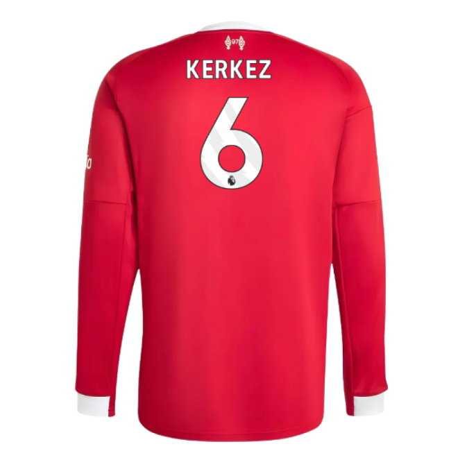2025-2026 Liverpool Long Sleeve Home Shirt (Kerkez 6)-SoccerKits Hub | Buy Soccer Jerseys Online